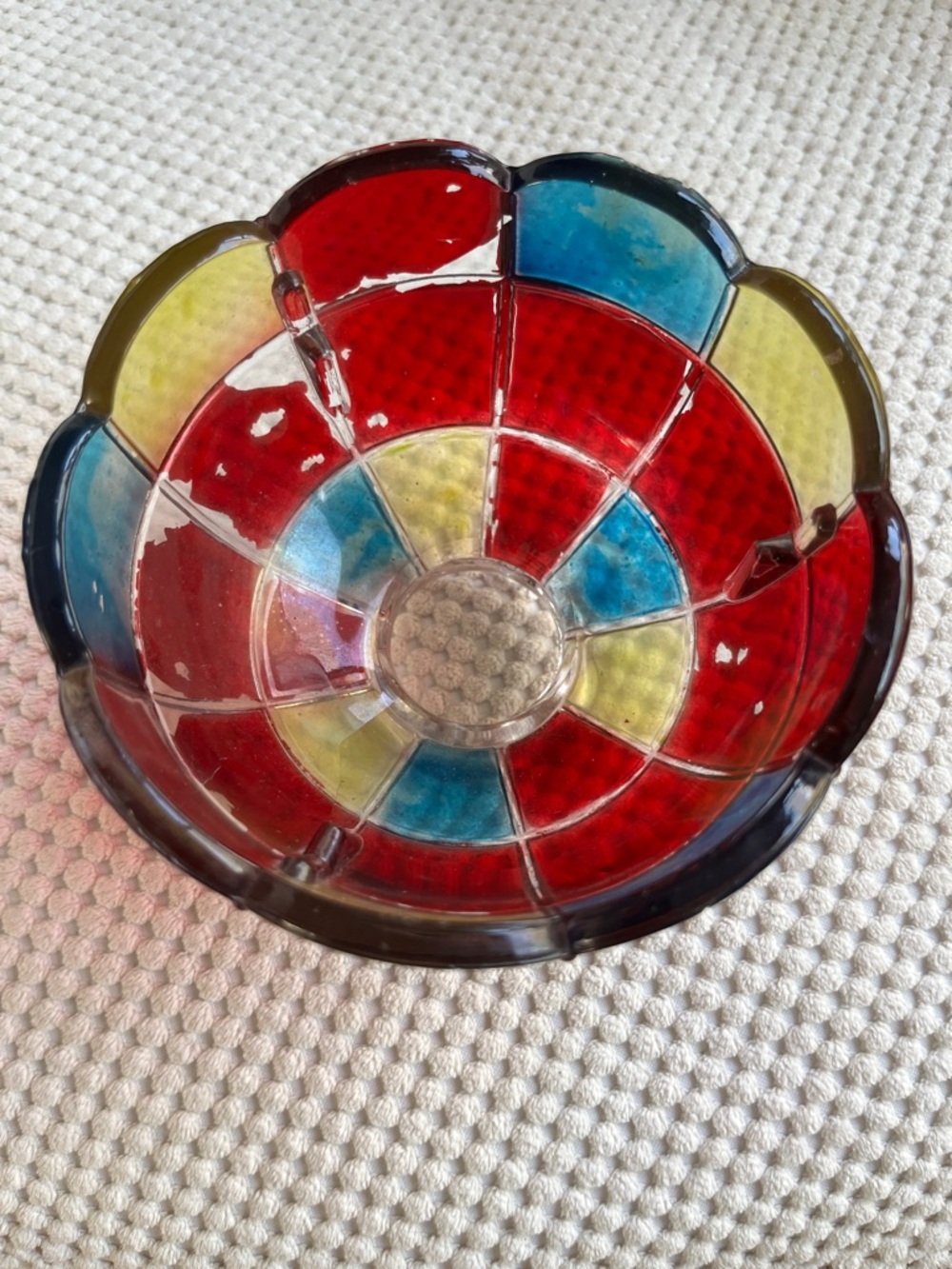 Vintage Westmoreland Glass Company - Multicolor Fairy Lamp Shade - Picture 5 of 7